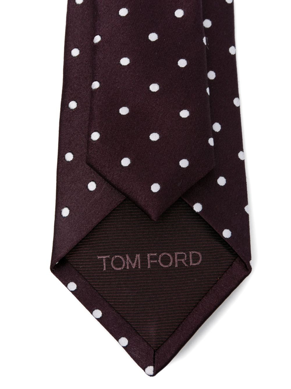 polka-dot silk tie - 3