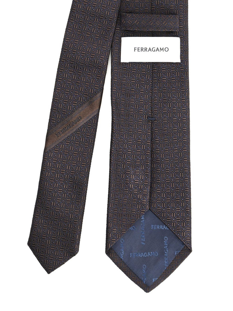 FERRAGAMO jacquard silk tie outlook