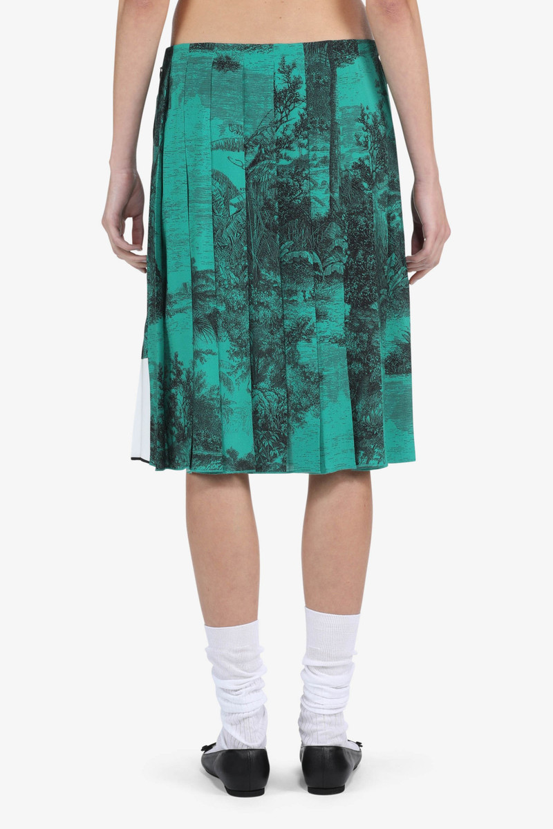 N°21 LANDSCAPE-PRINT PLEATED SKIRT outlook