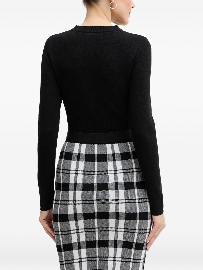 cutout plaid mini dress 3