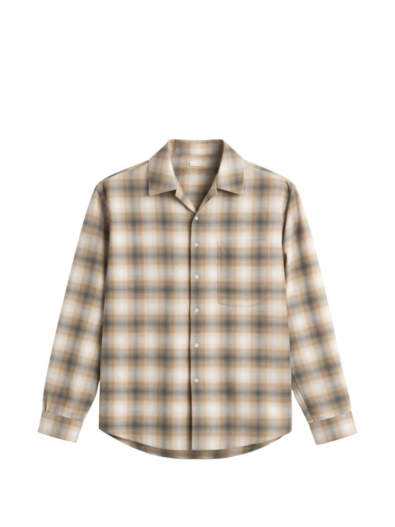 button-fastening chest-pocket shirt 1