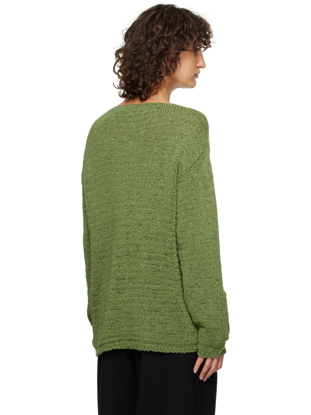 Green Argyle Sweater - 3