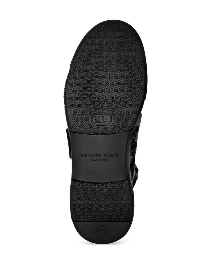 Hexagon leather hi-top sneakers 5