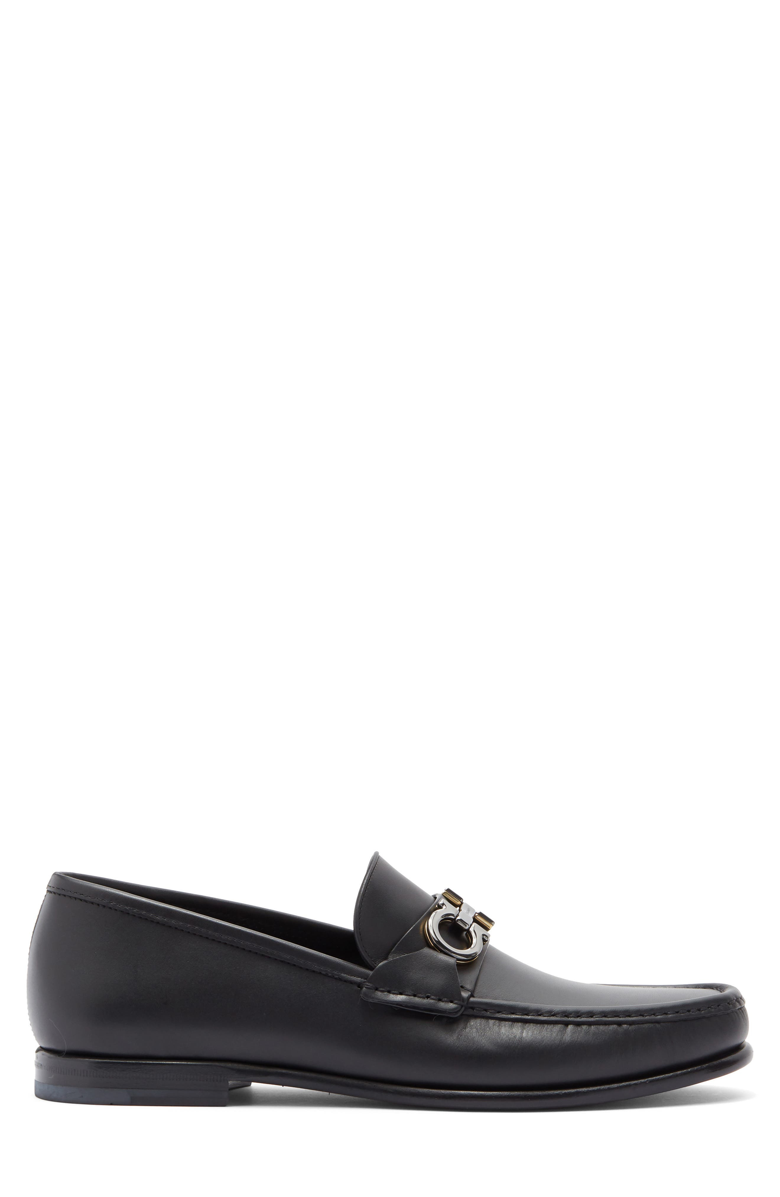 FERRAGAMO Avril Double Gancio Bit Loafer in Nero at Nordstrom - 3