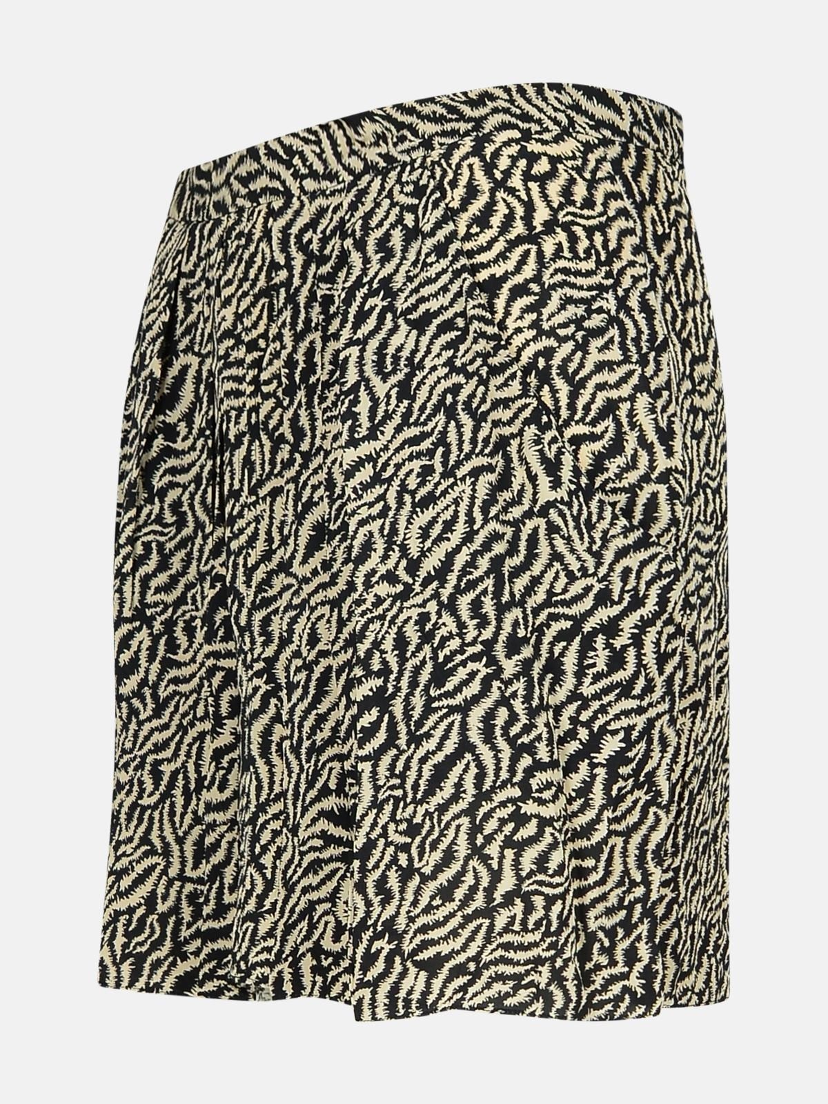 'VIOLAINE' TWO-TONE VISCOSE MINISKIRT - 2