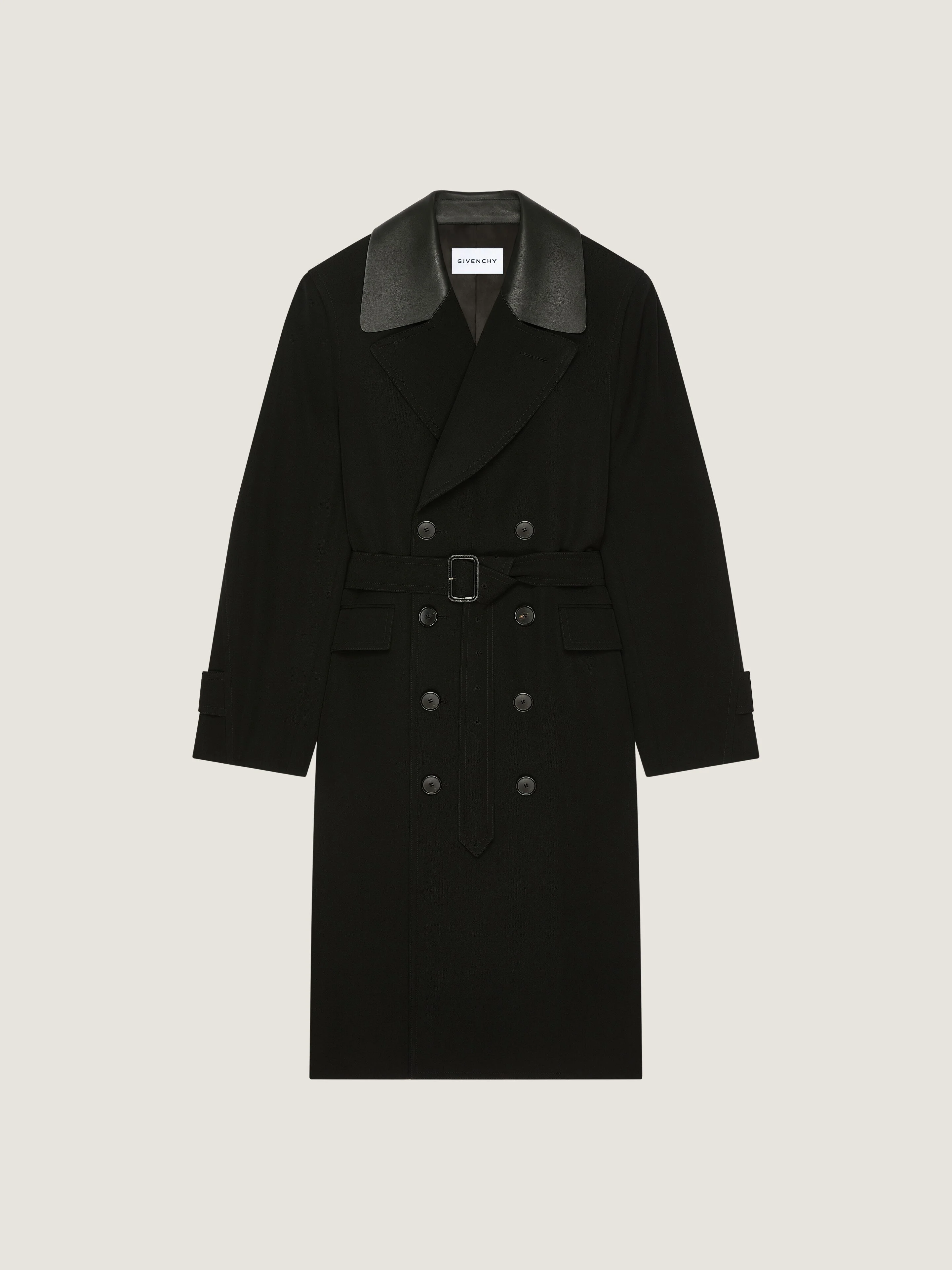 COUTURE SEAM TRENCH COAT IN WOOL - 1