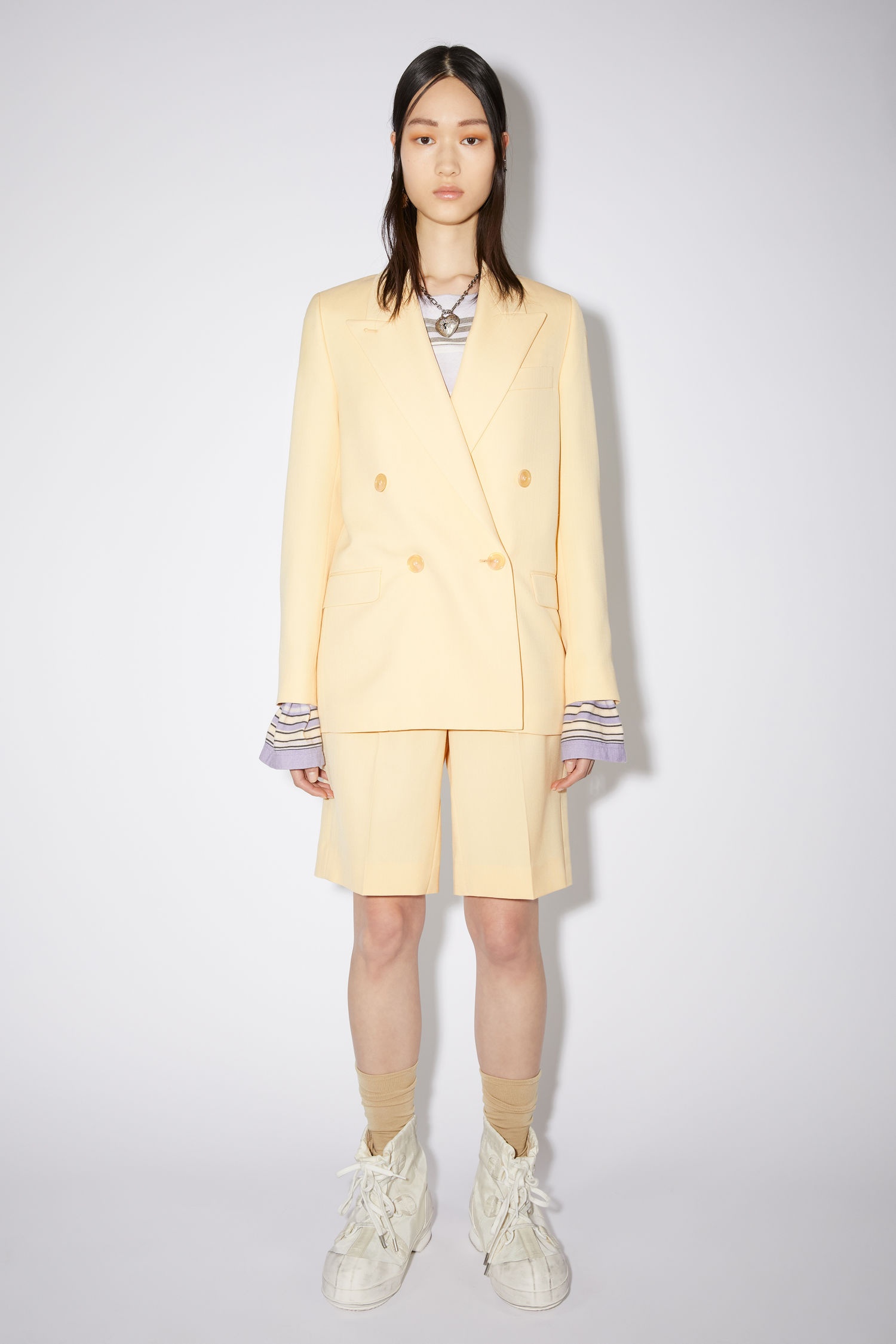 Tailored suit jacket - Vanilla yellow - 2