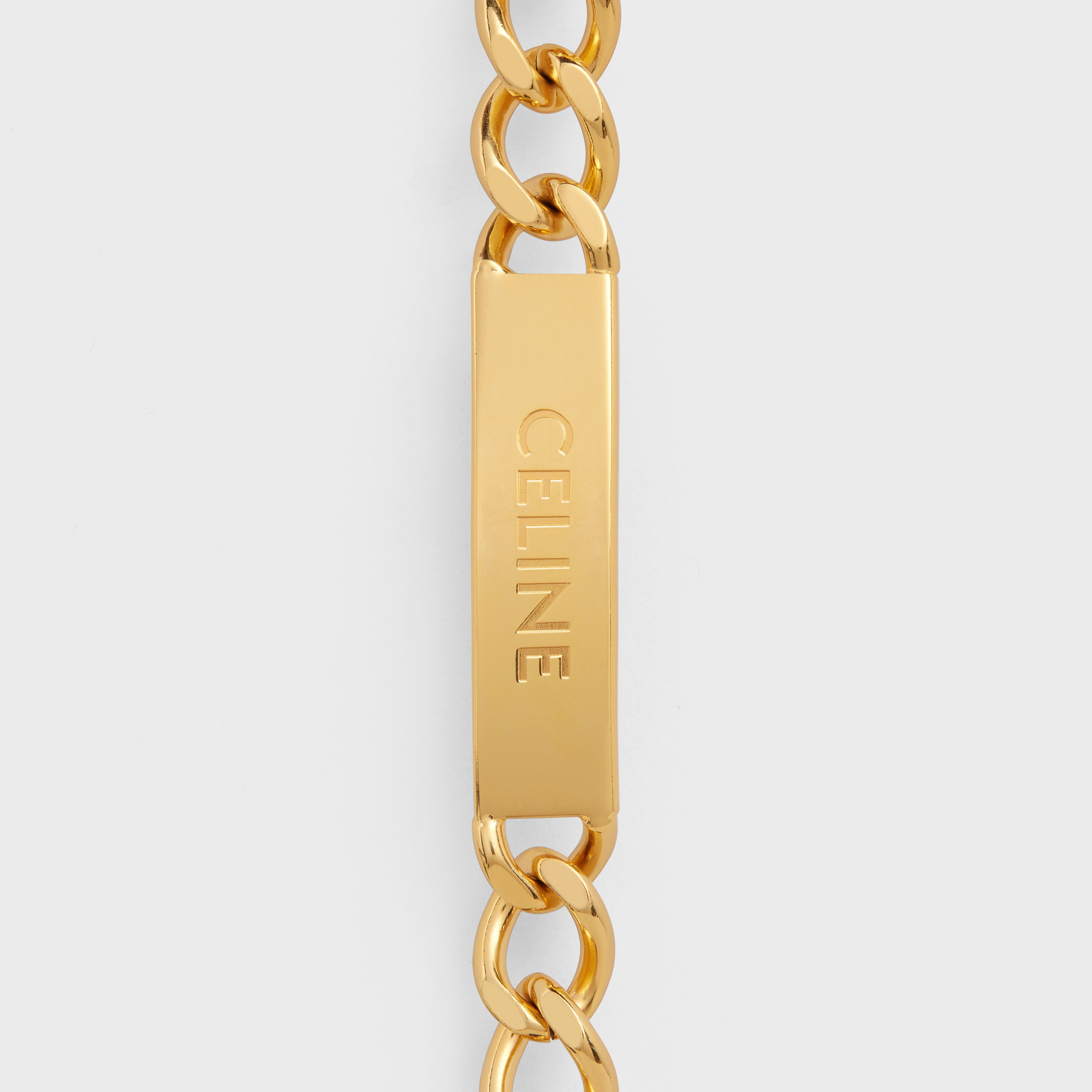CELINE PLATE JEWELS BELT in Brass - 2