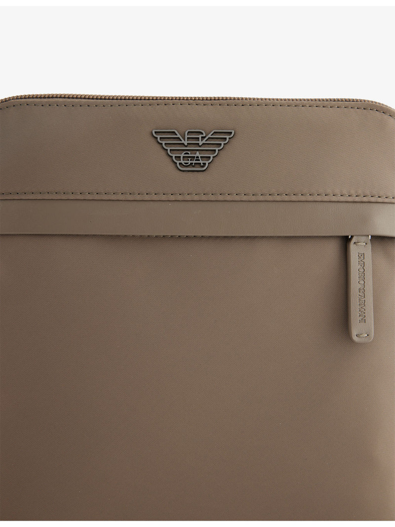 EMPORIO ARMANI Flat Woven Cross-Body Bag outlook