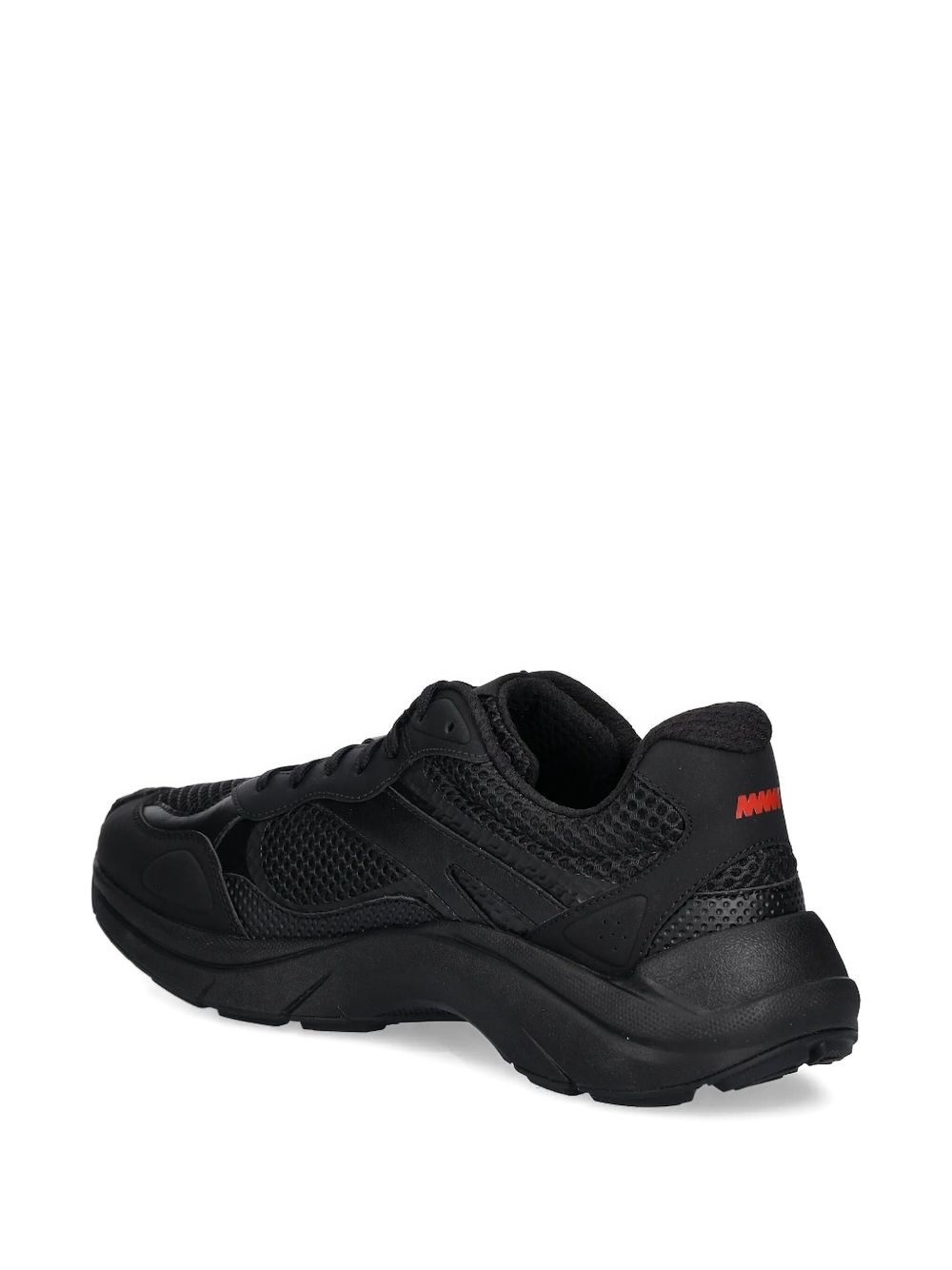 panelled lace-up sneakers - 4