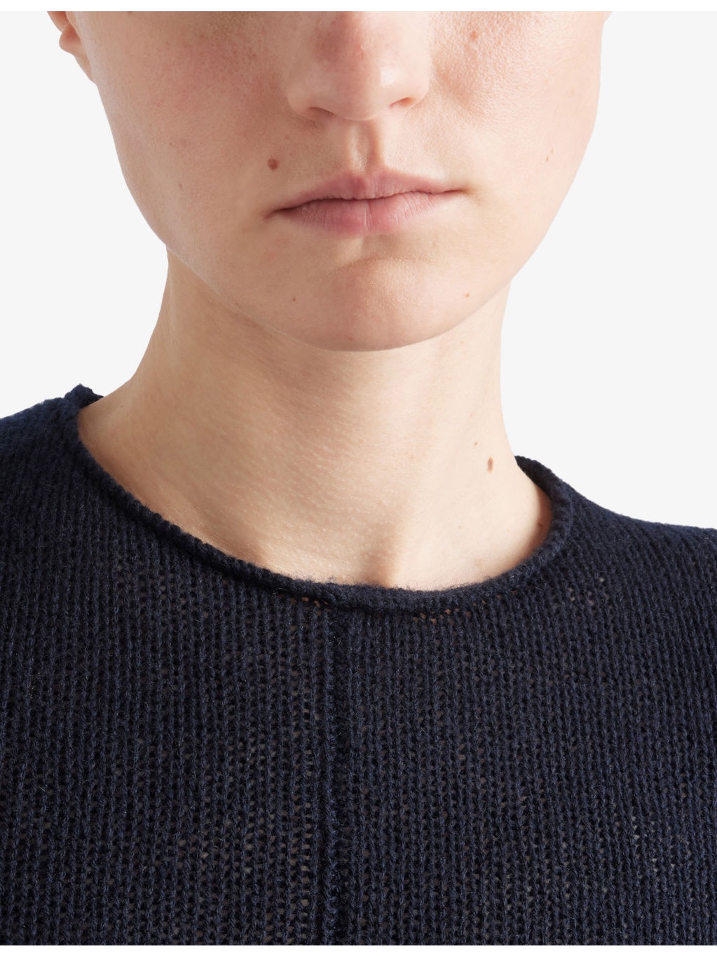 Short-Sleeve Cashmere Knitted Top - 6