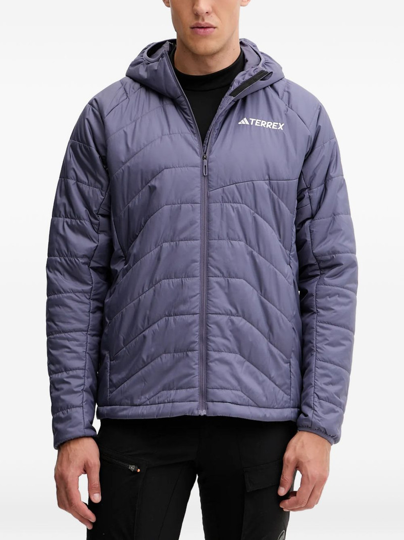 hooded zip-fastening jacket 1