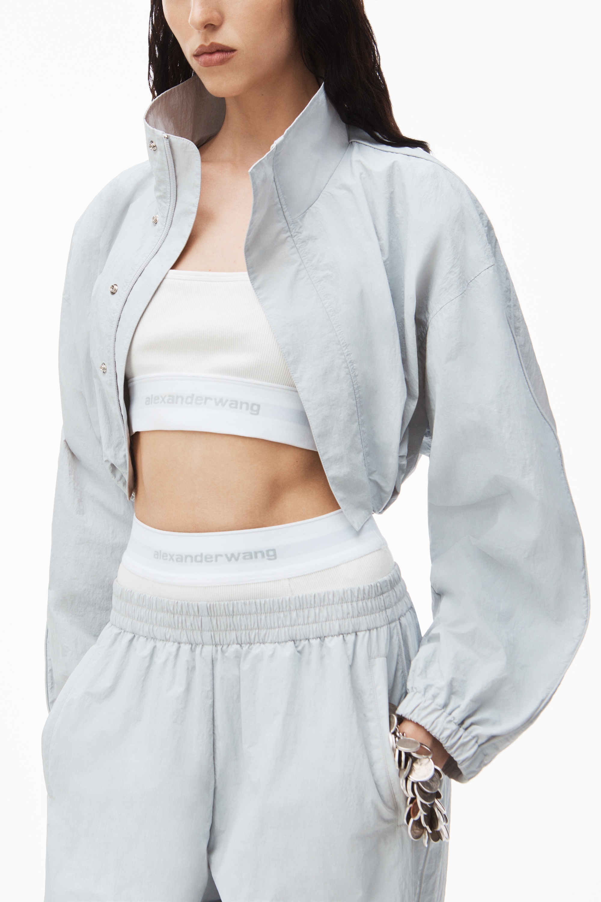 bolero track jacket with bra top - 3
