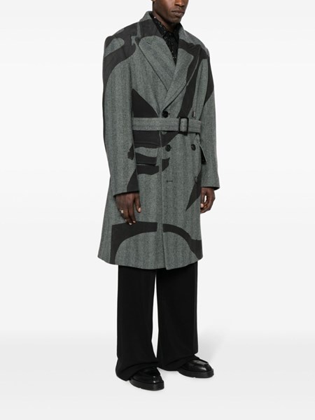 Gray printed coat - 3