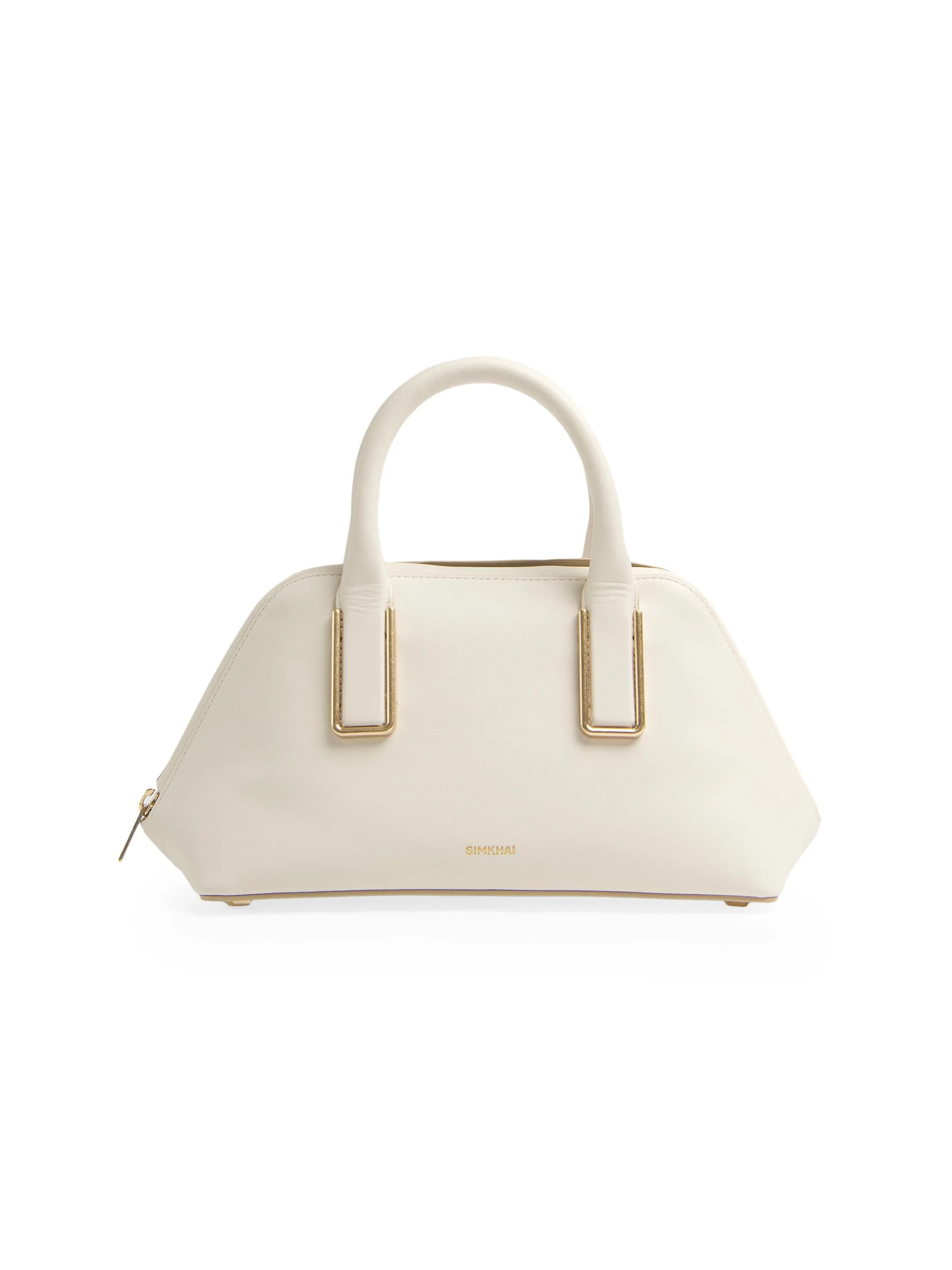 Women's Wynn Leather Top Handle Bag - Alabaster - 1