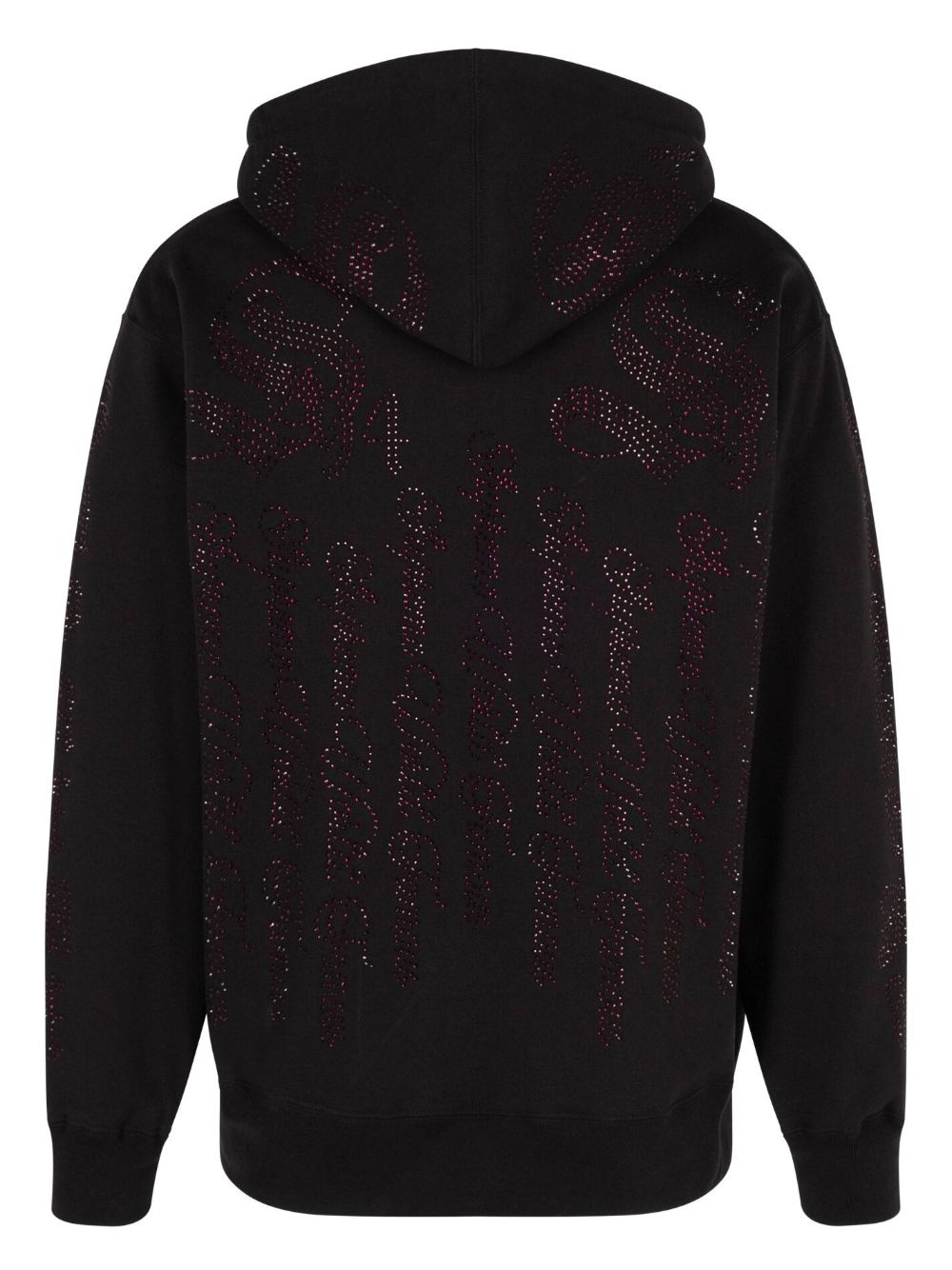 crystal-embellished hoodie - 3