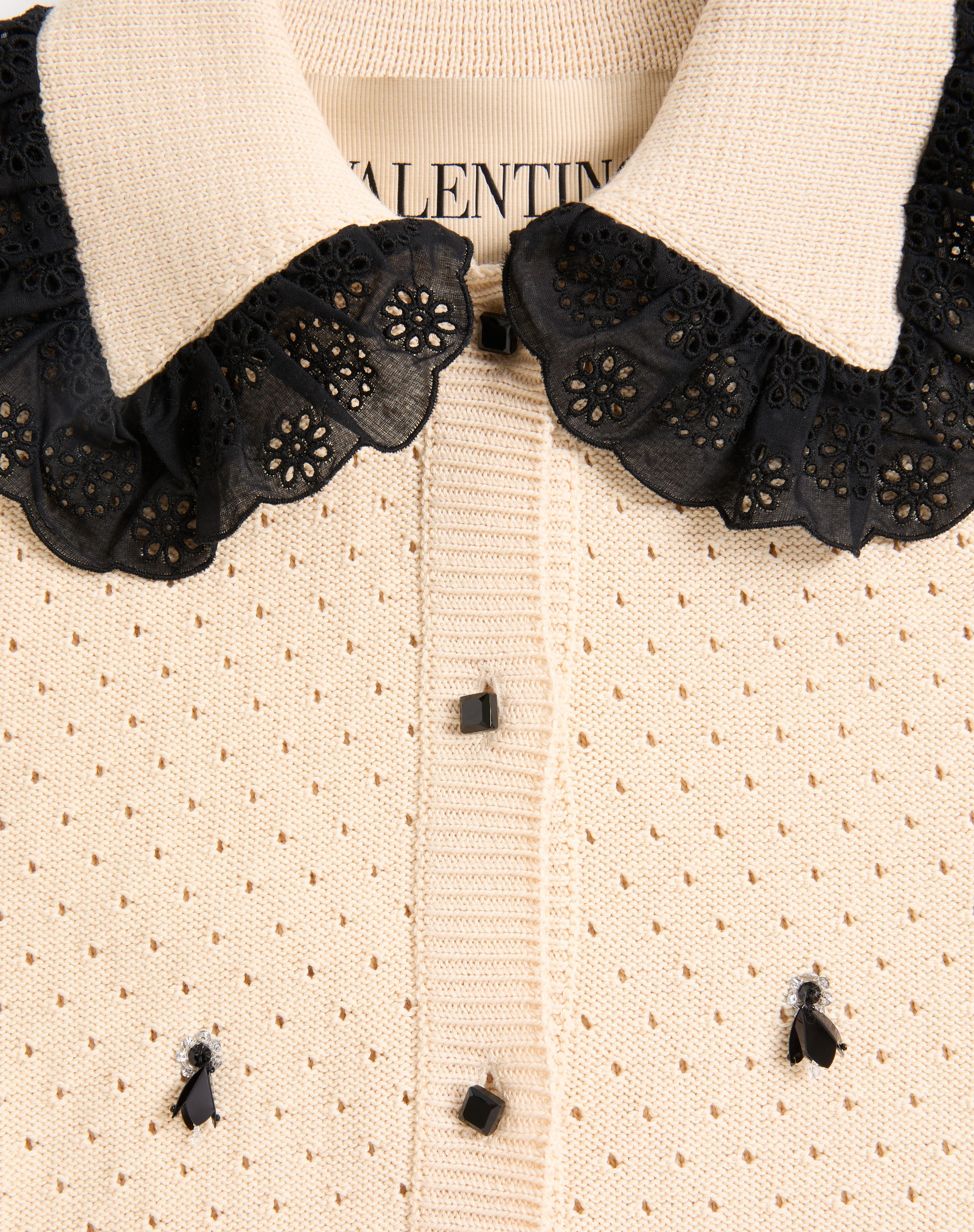 EMBROIDERED COTTON CARDIGAN - 8