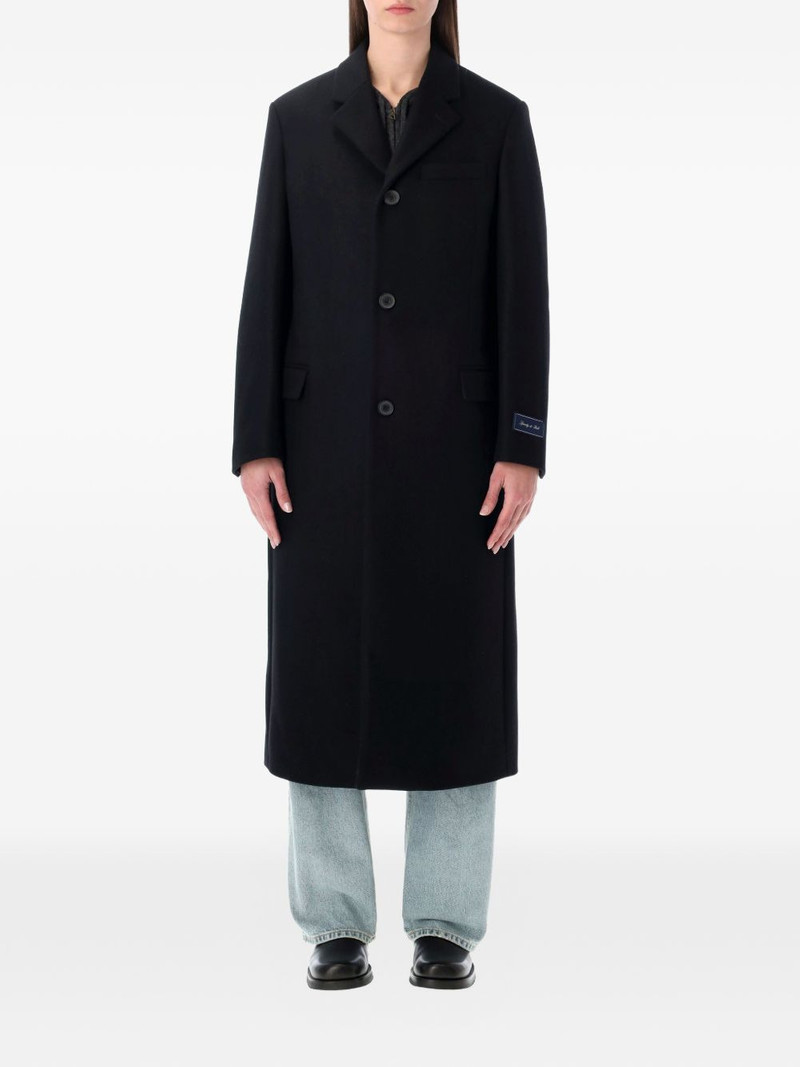 signature logo wool coat 1