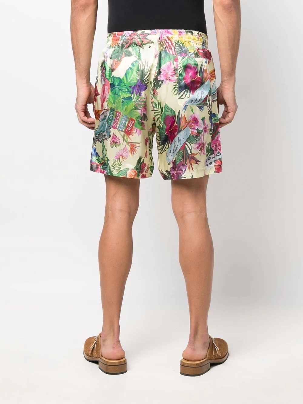 tropical print Bermuda shorts - 4