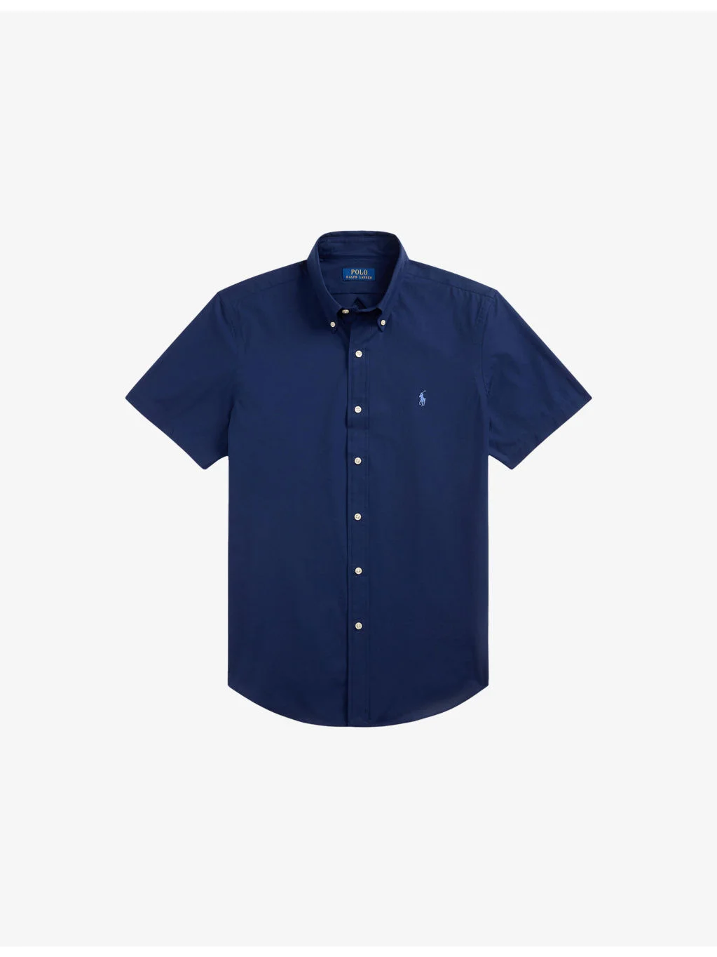 Logo-Embroidered Custom-Fit Stretch-Cotton Shirt - 1