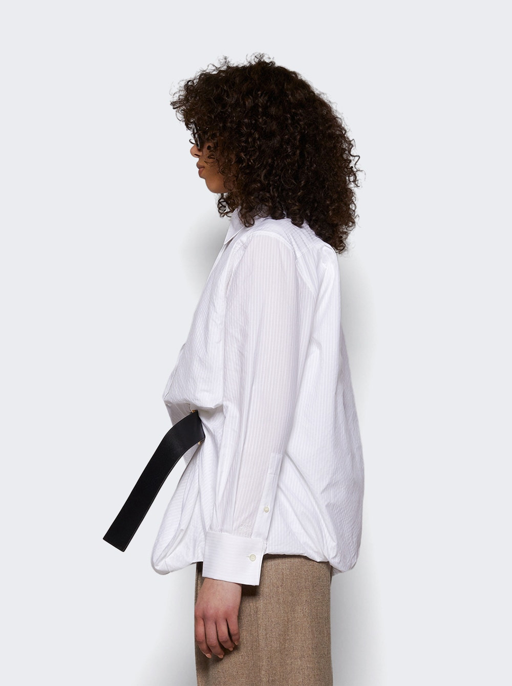 Belted Shirt Optic White - 3