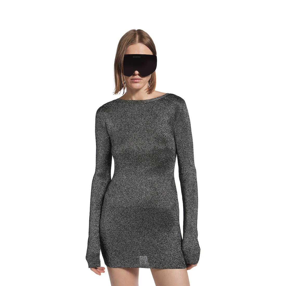 Women's Mini Dress in Black - 5