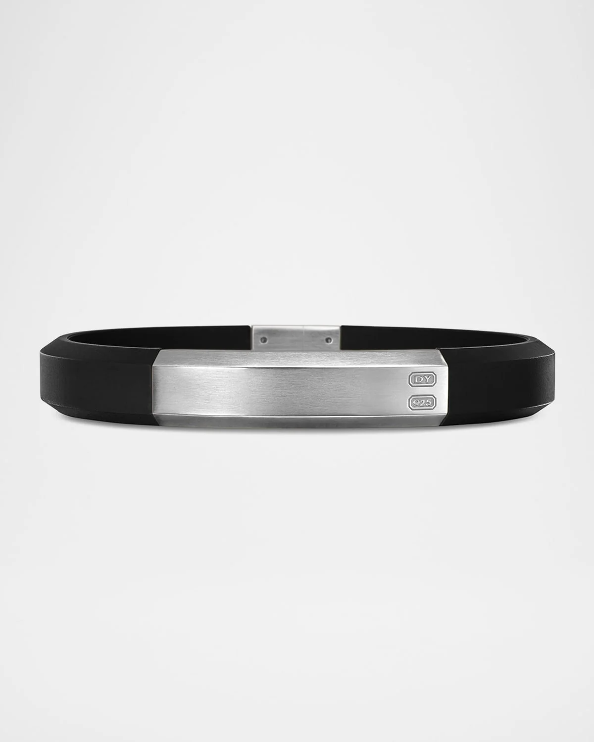 10mm Men's Streamline ID Rubber Bracelet - 1