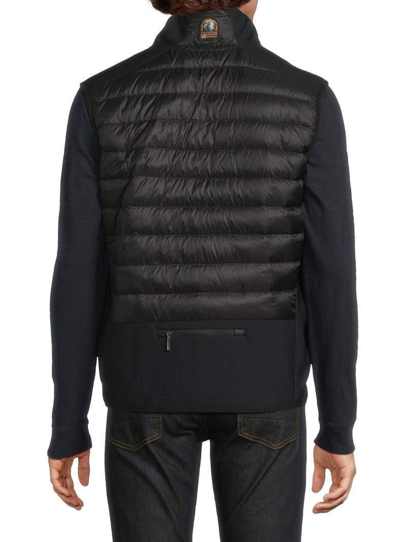 Men's Zavier Stand-Collar Slim-Fit Puffer Vest - Black 5