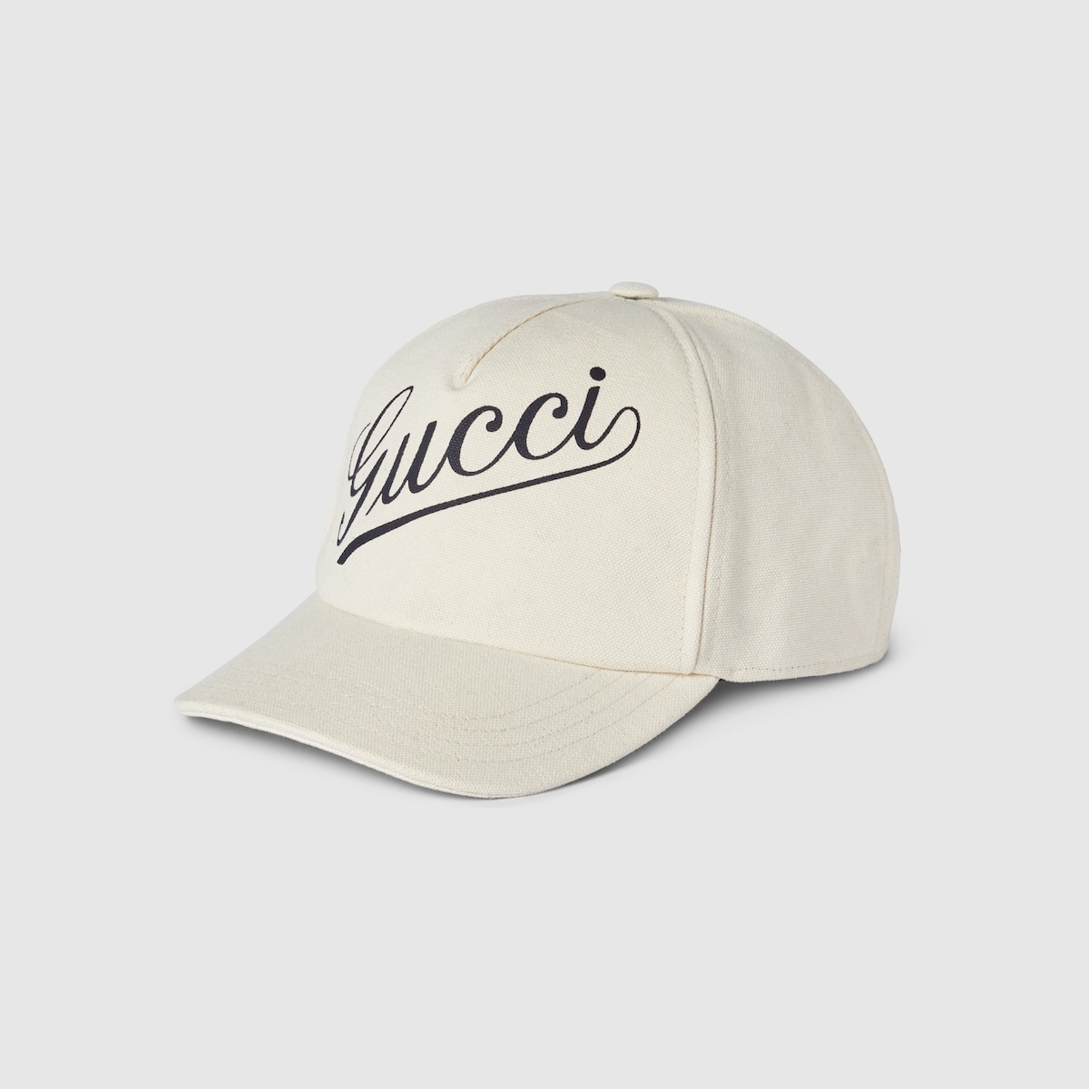 Baseball hat with Gucci script - 1