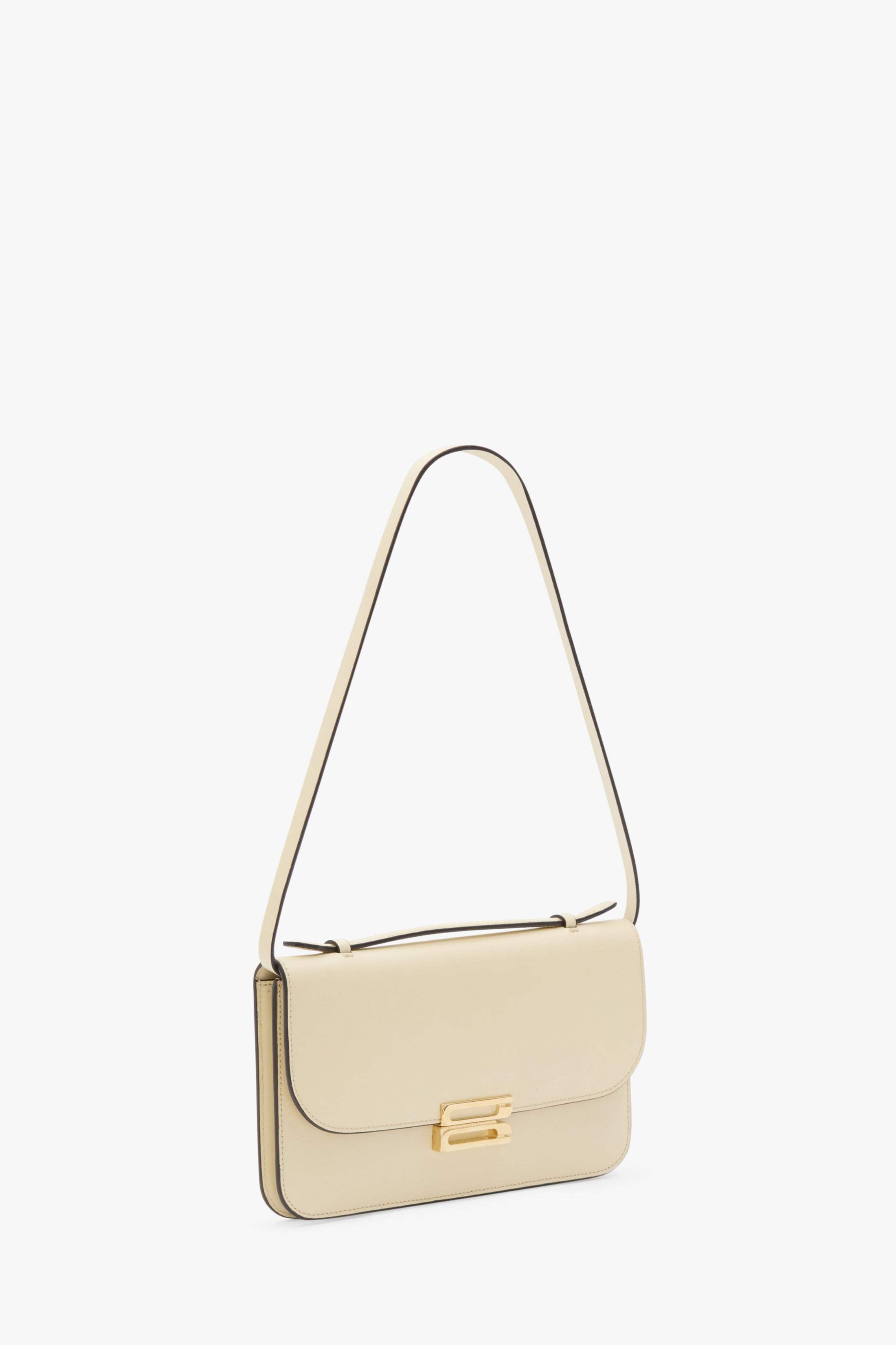 Dorian Pochette In Ivory Smooth Leather - 3