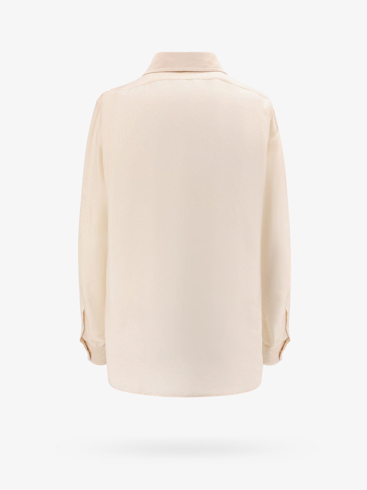 Silk Shirt With Pleated Detail - 6