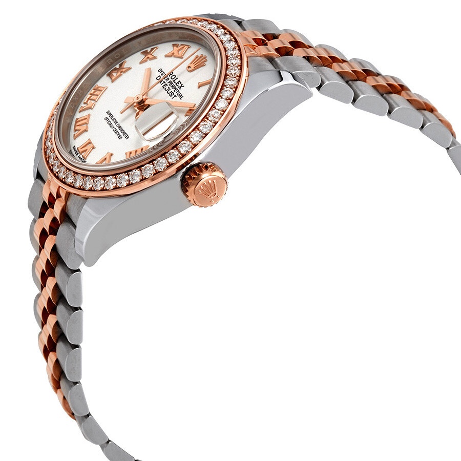 Rolex Lady Datejust White Dial Automatic Ladies Steel and 18K Everose Gold Jubilee Watch 279381WRJ - 2