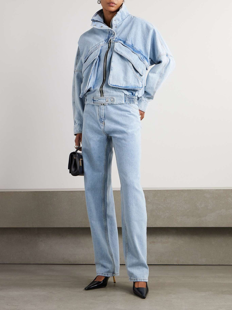 MAGDA BUTRYM Paneled denim jacket Blue outlook