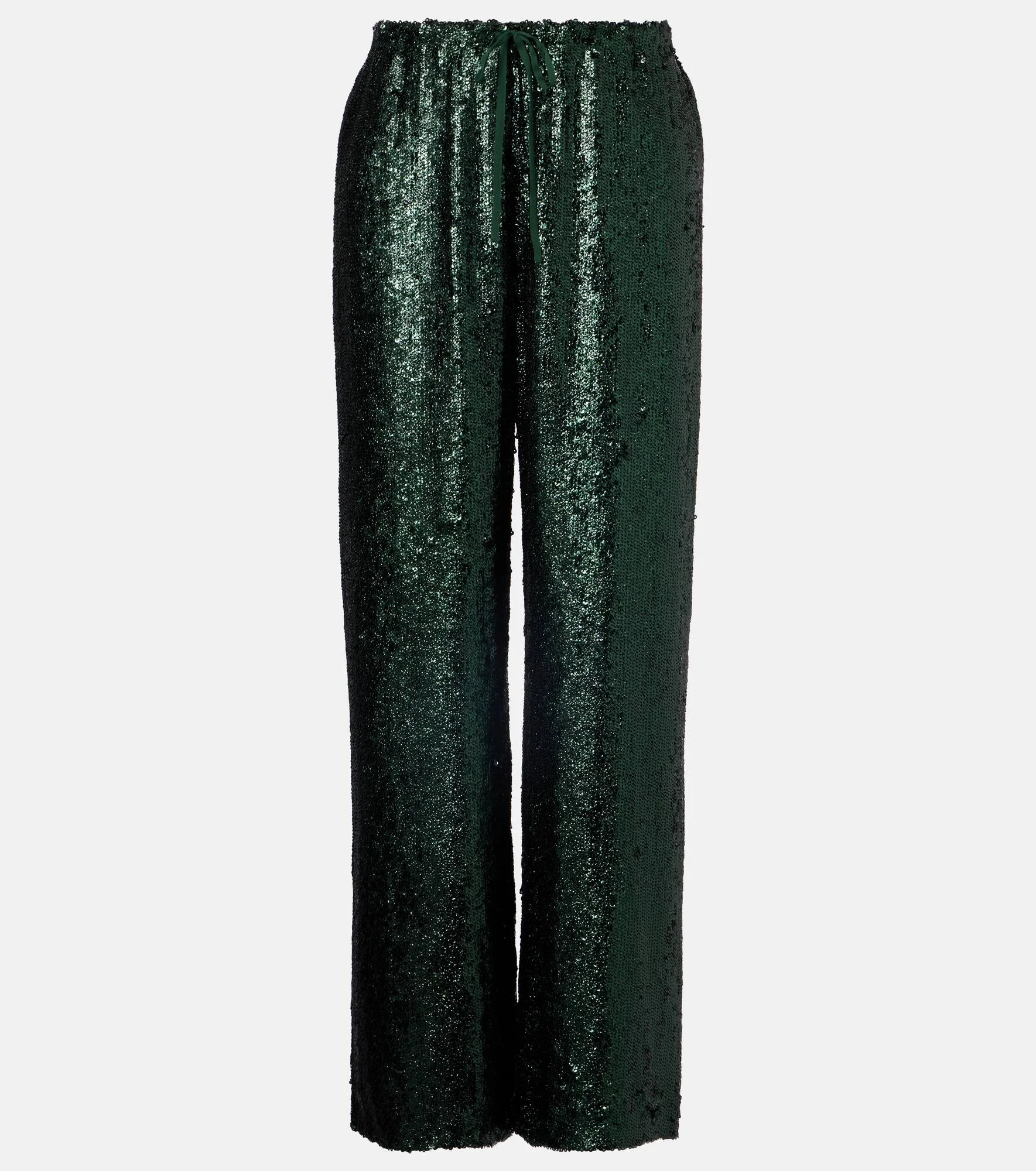 Sequined straight pants - 1