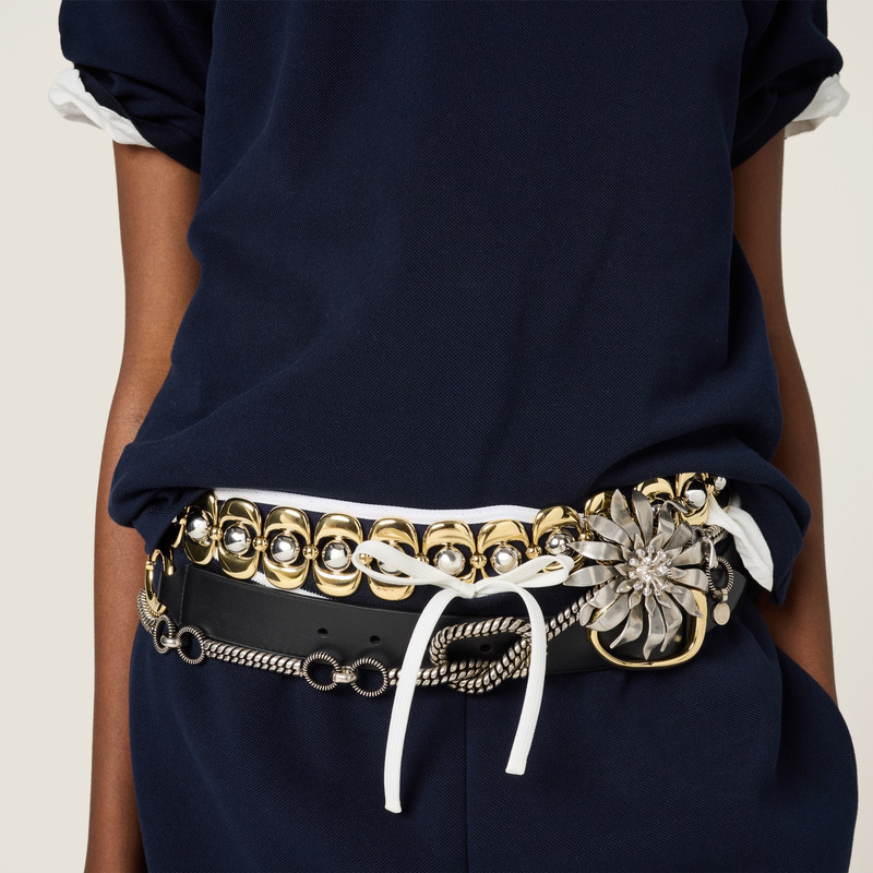 Bonded piqué and technical jersey Bermudas 5