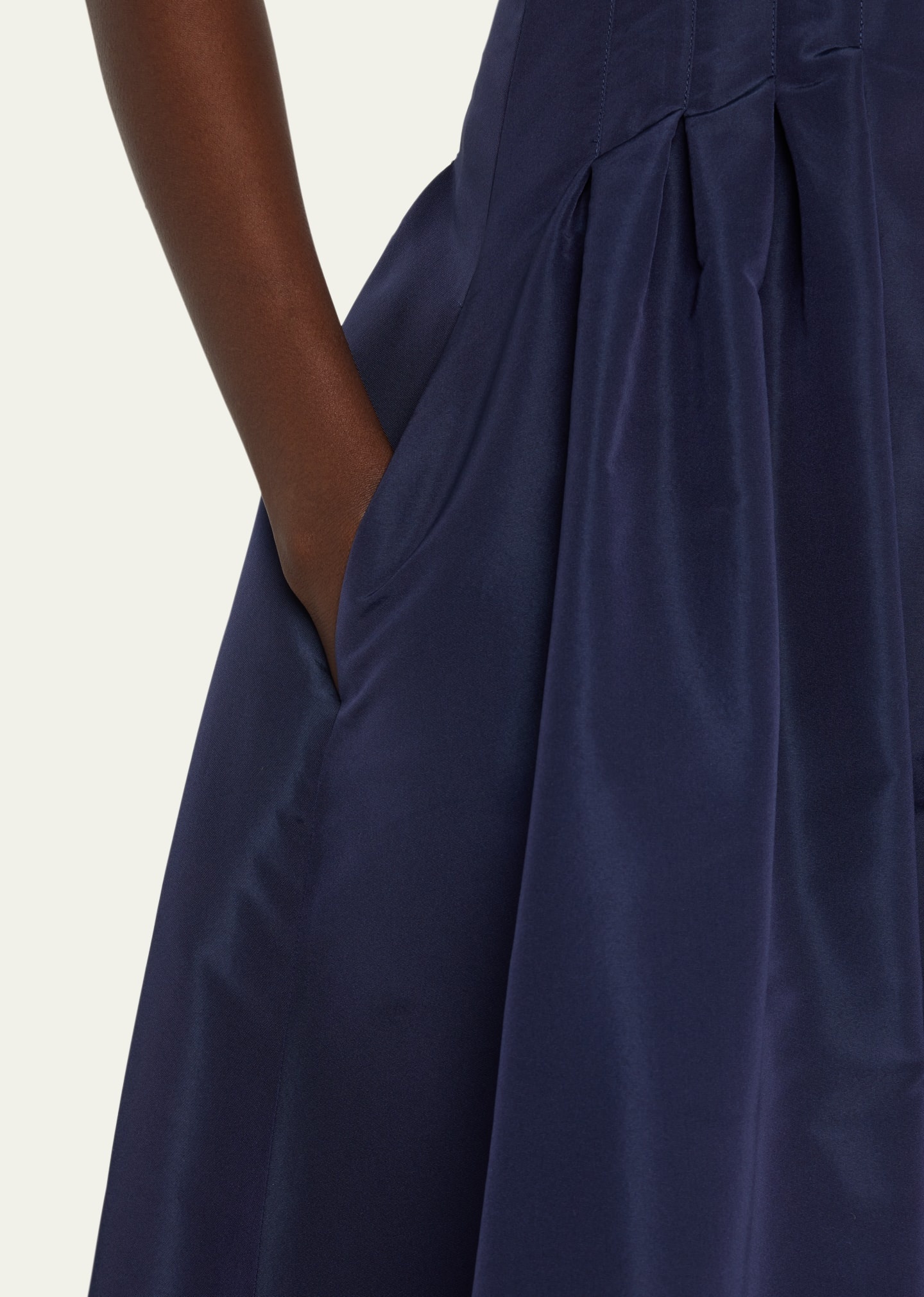 Corset-Waist Short-Sleeve Button-Front Gown - 5