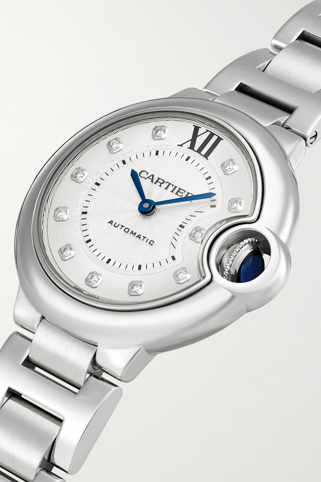 Ballon Bleu de Cartier Automatic 33mm stainless steel and diamond watch - 3
