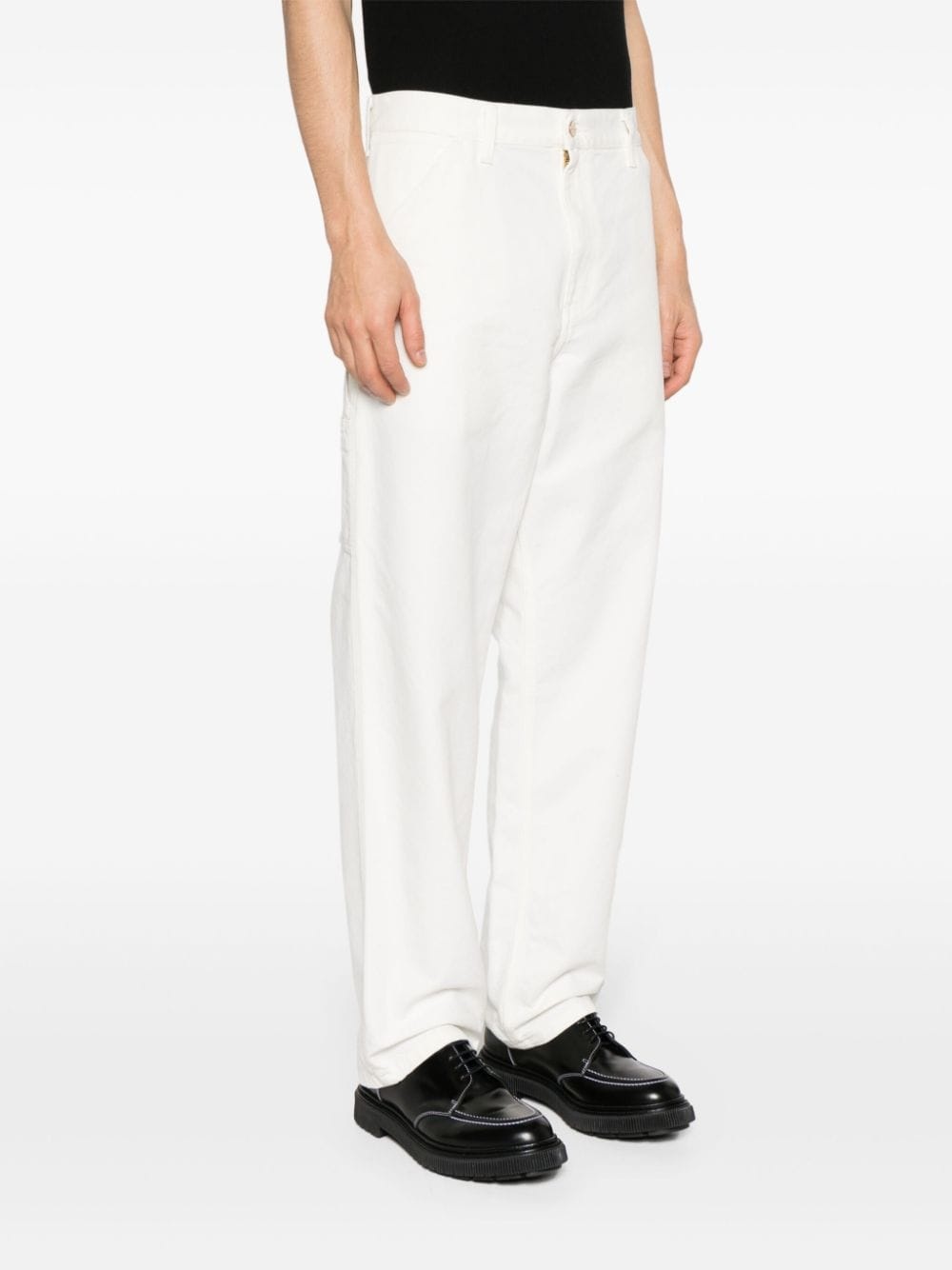 straight-leg carpenter trousers - 3