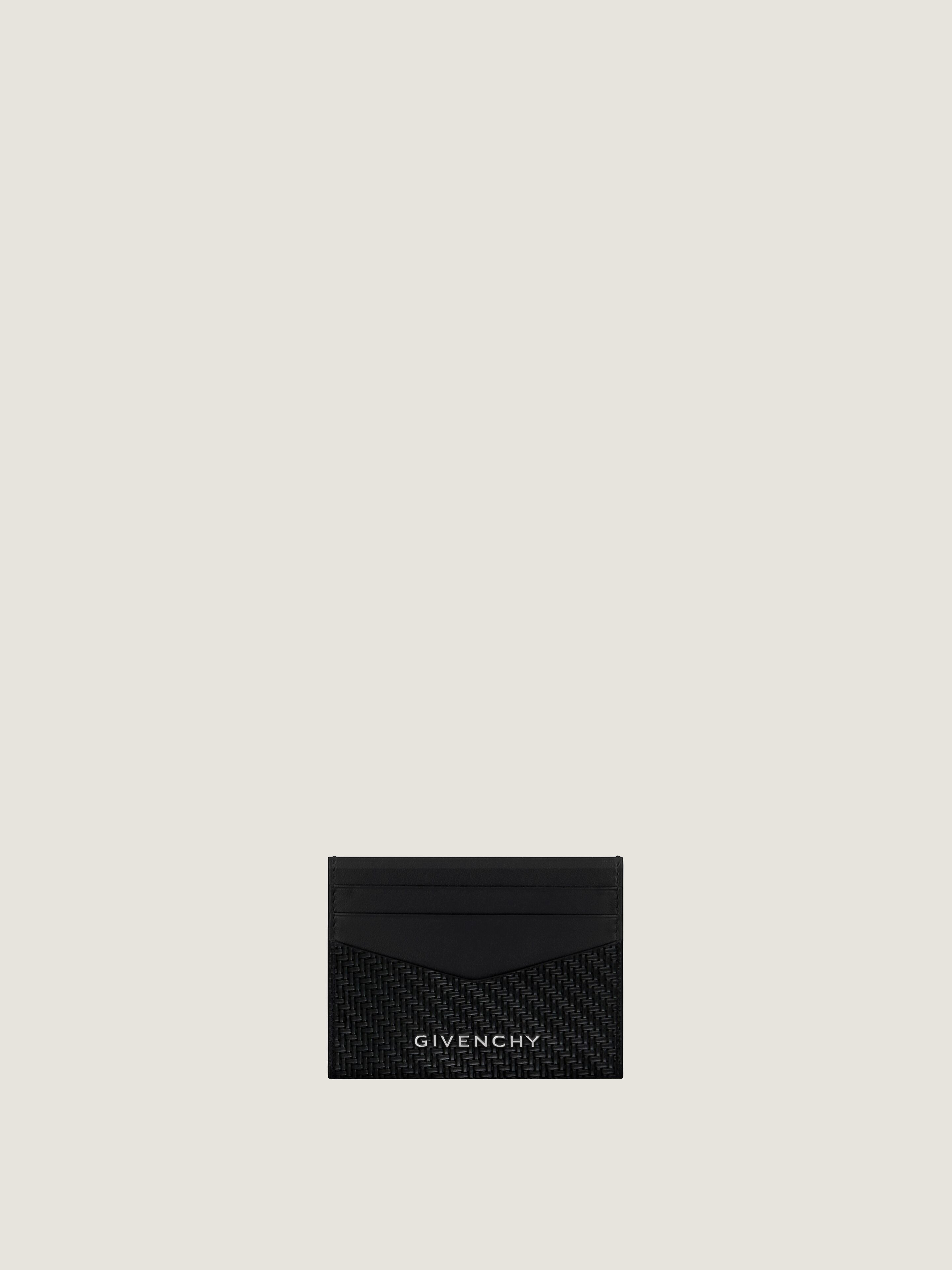 GIVENCHY CARD HOLDER IN BRAIDED-EFFECT LEATHER - 1