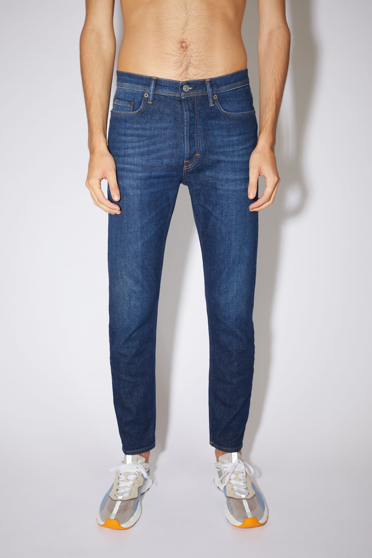 Slim tapered jeans - Dark Blue - 2