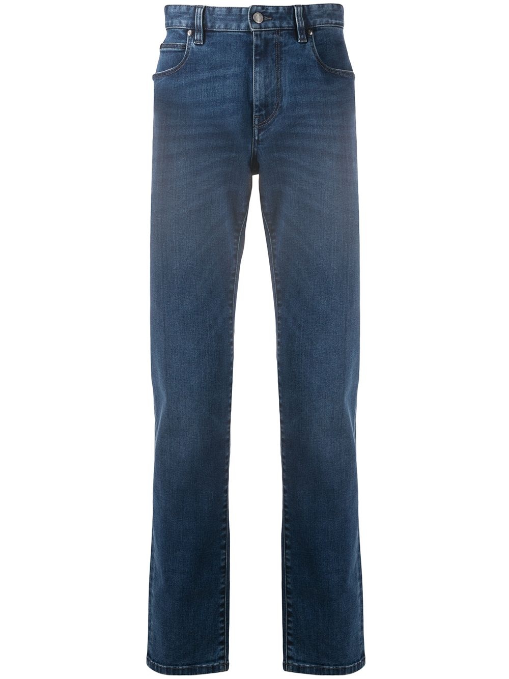 mid-rise straight jeans - 1