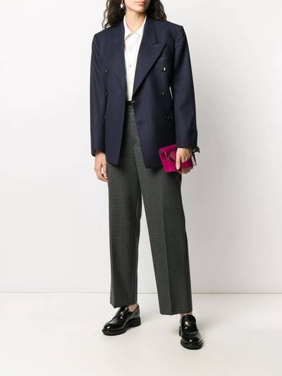 Maison Margiela wool check straight trousers outlook