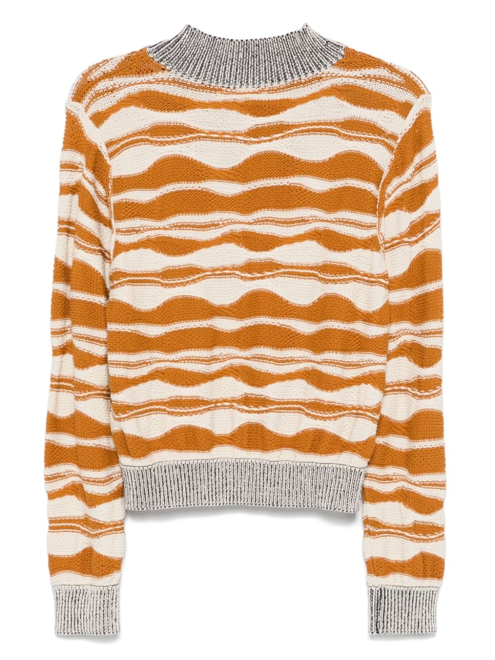 wave-knit sweater - 2
