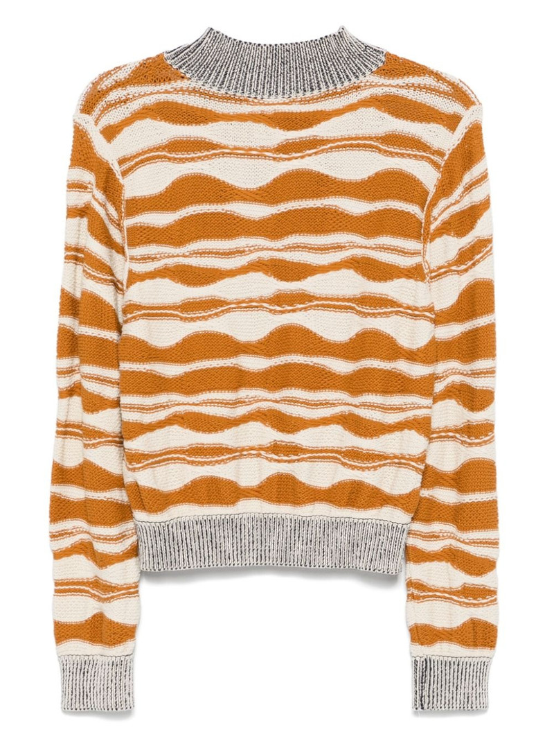 HENRIK VIBSKOV wave-knit sweater outlook