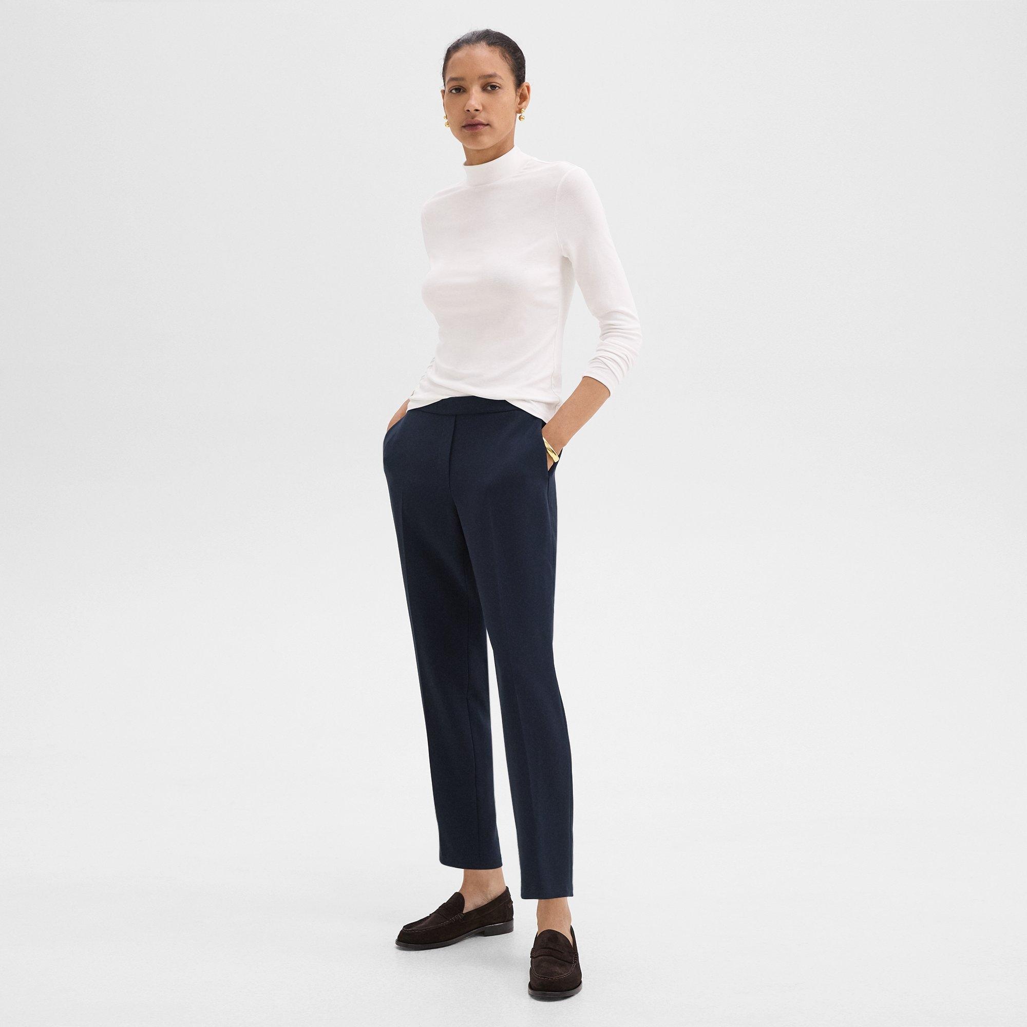 Treeca Pull-On Pant in Admiral Crepe - 3