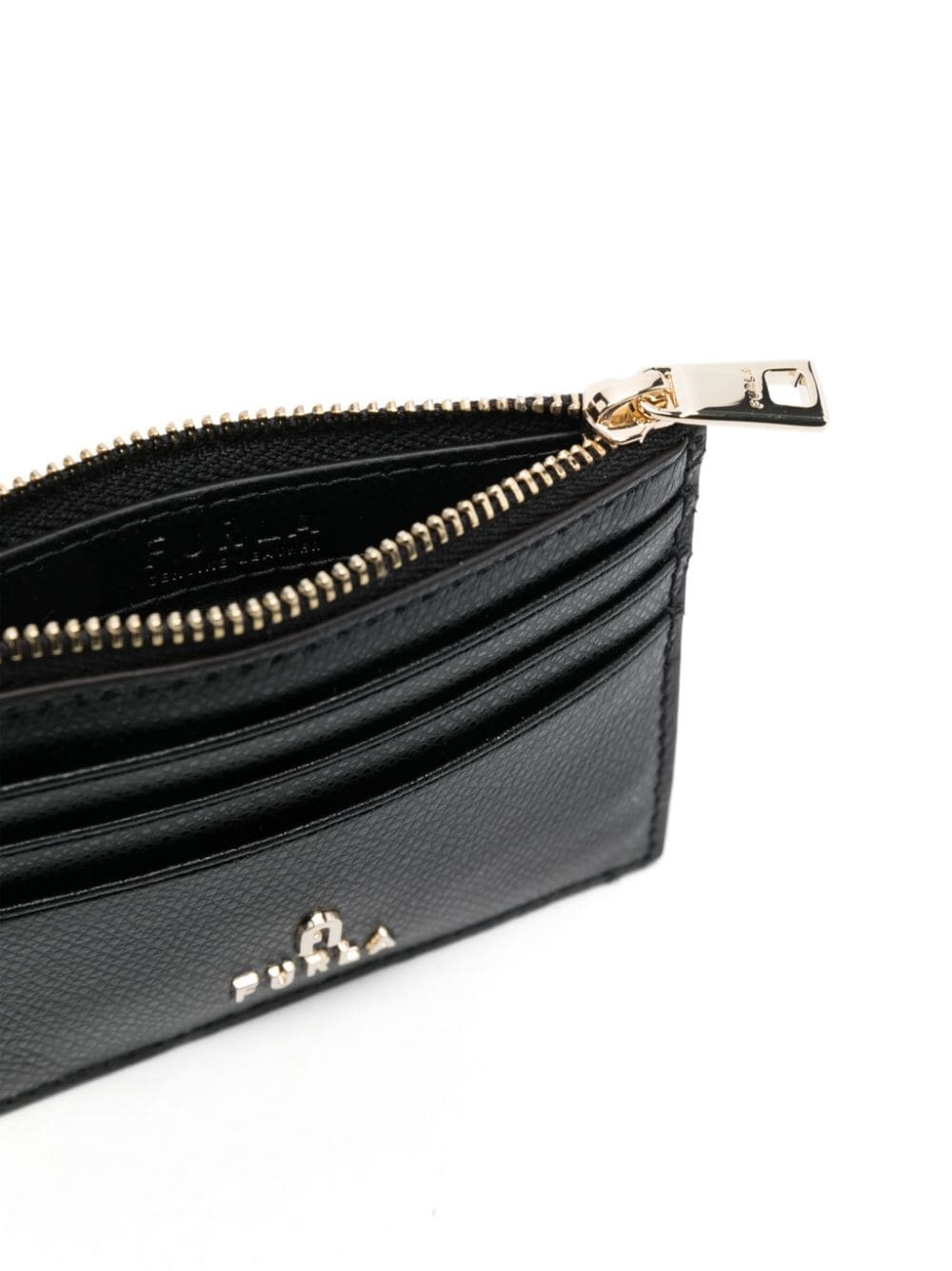 logo-plaque leather wallet - 3