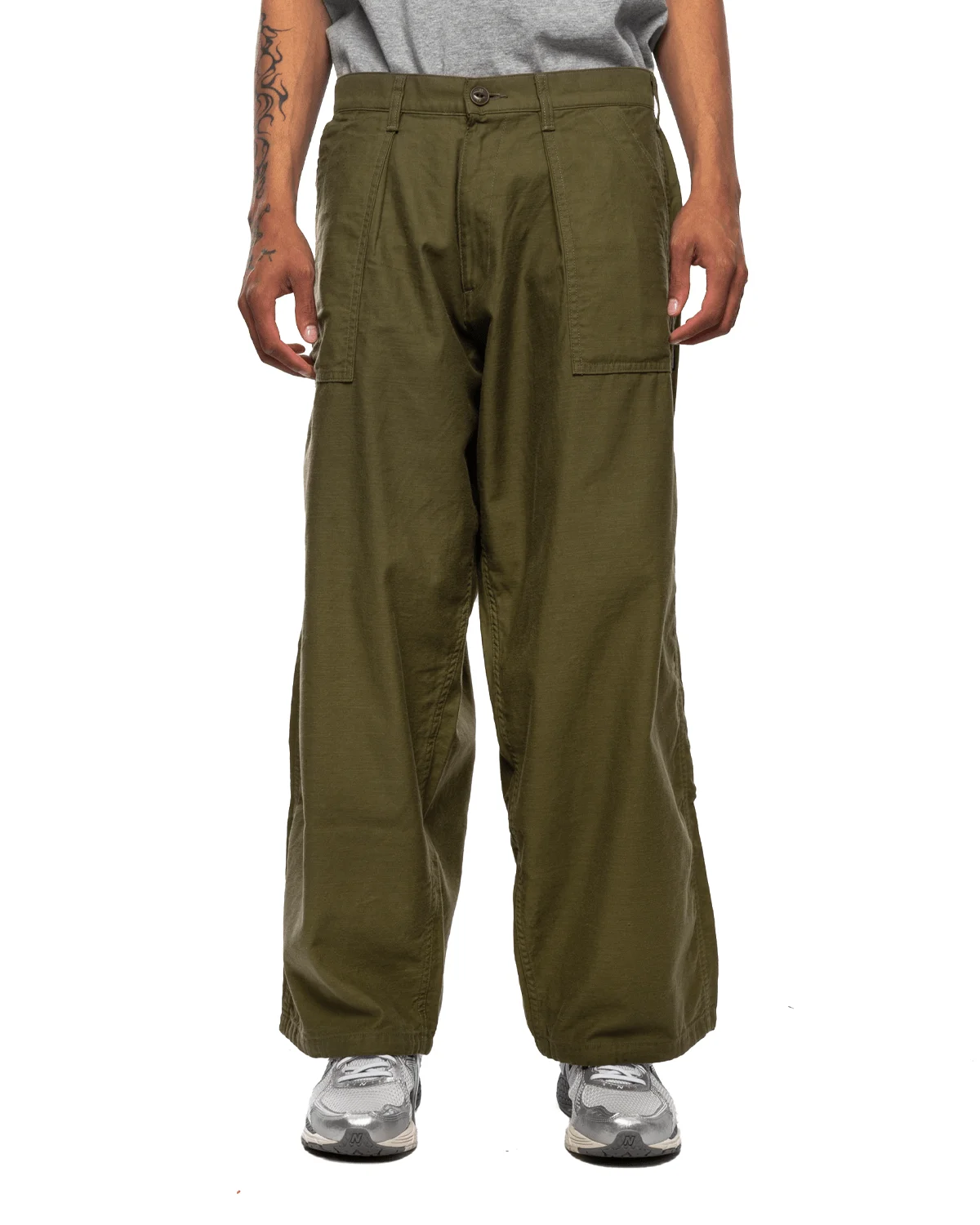 Wide Baker Pants 'Olive Drab' - 1