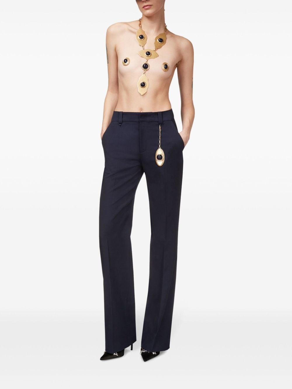 Chain Plate straight-leg trousers - 2