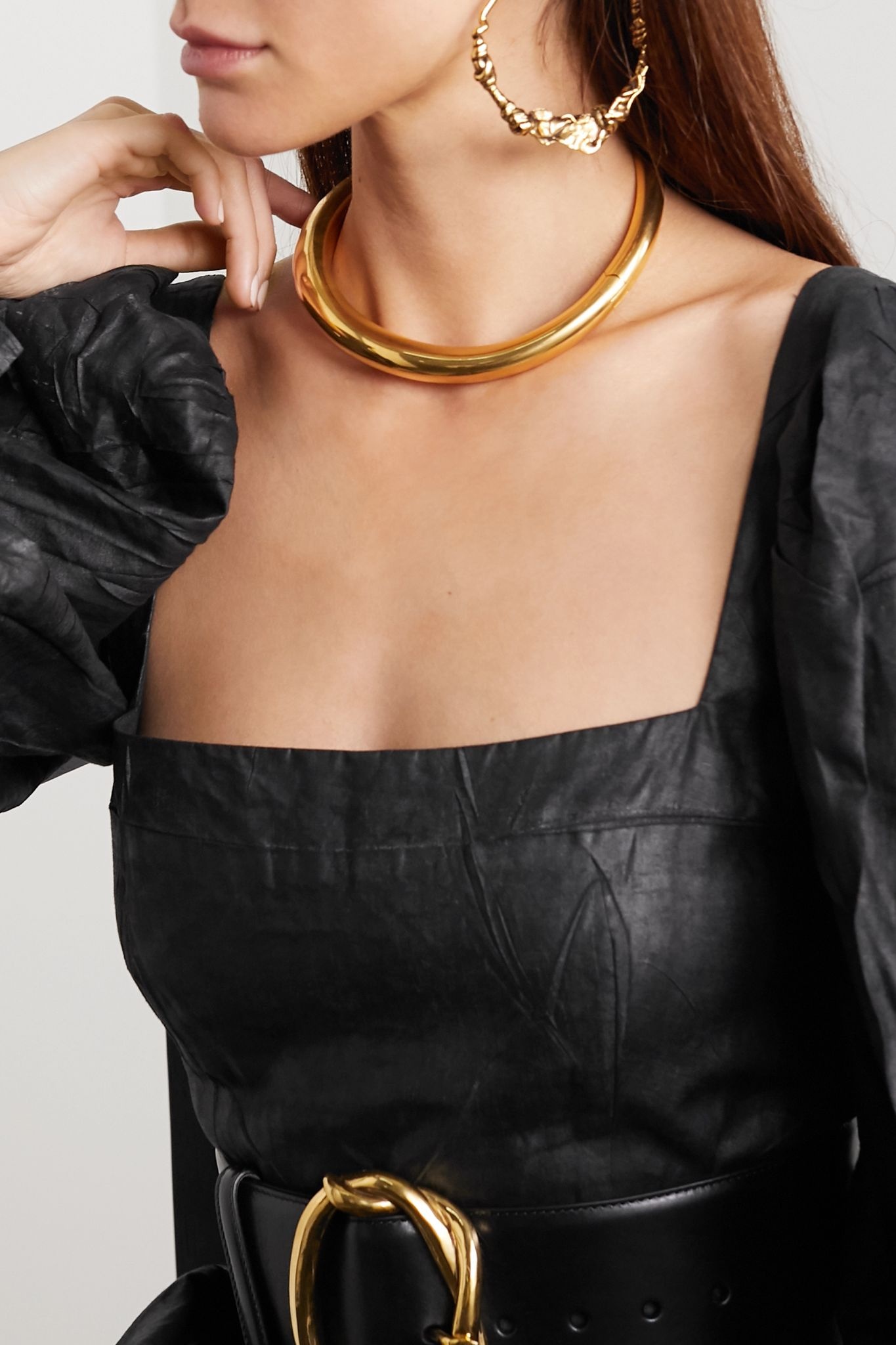 Gold-tone choker - 5