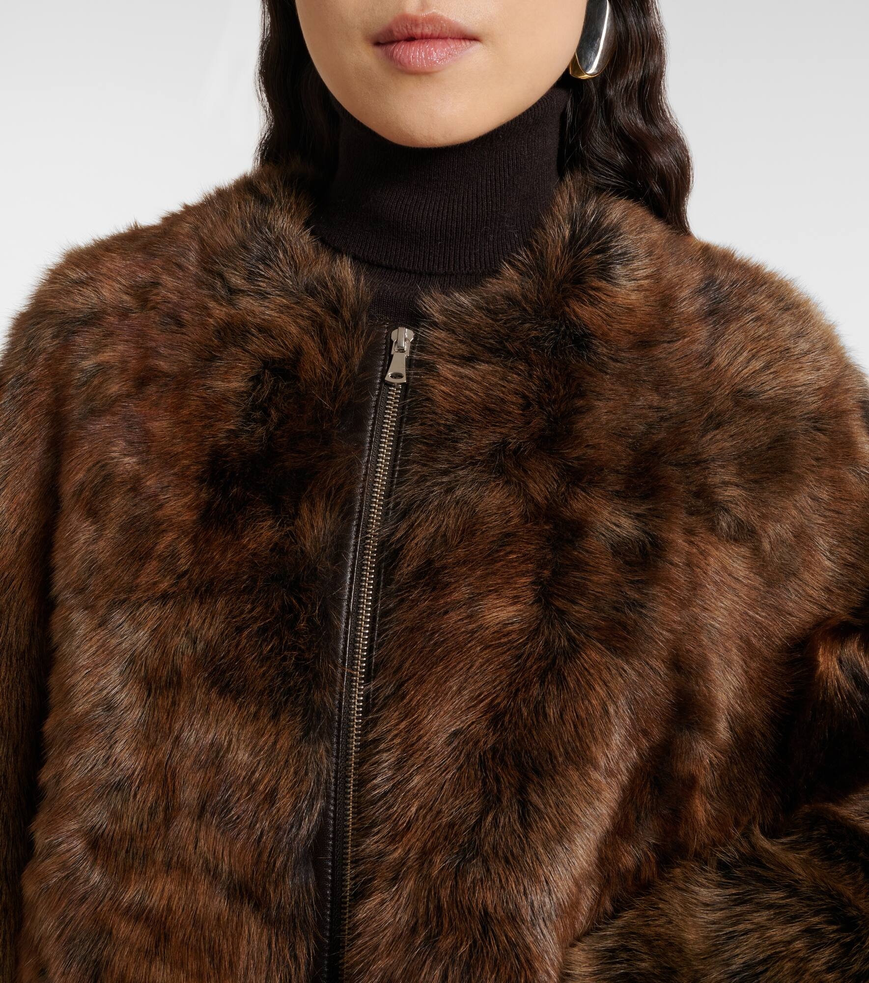 Dianne cropped shearling jacket - 4